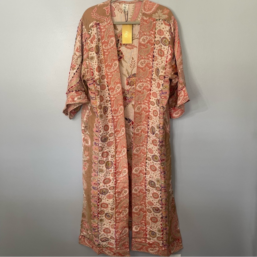 Raj Paisley Kimono Robe